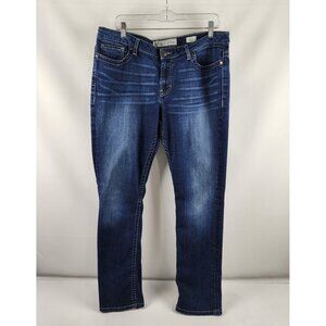 BKE Jeans Womens 34L Blue Payton Straight Leg Dark Wash Denim 34x32